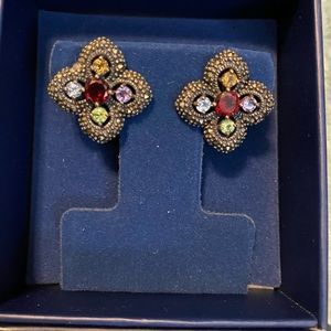 Multi gemstone earrings